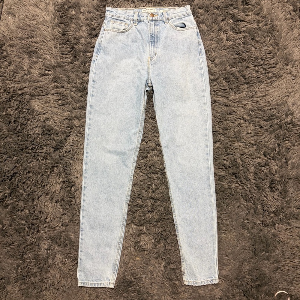 American Apparel denim light 2000s y2k blue the high waist blue jeans size 27